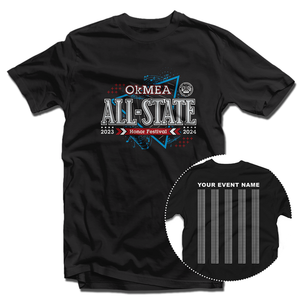 2024 OkMEA All State Honor Festival T-Shirt