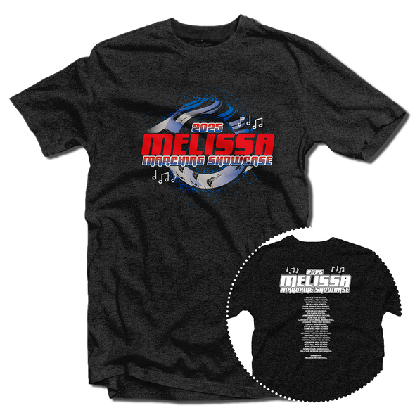 2025 Melissa Marching Showcase T-Shirt 2025 Melissa Marching Showcase T-Shirt
