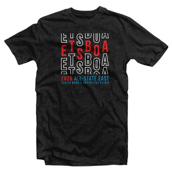 2025-2026 ETSBOA All-State East Senior Clinic T-Shirt