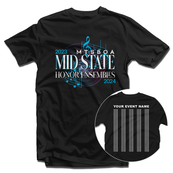 2024 MTSBOA Mid-State Honor Ensembles Band T-Shirt