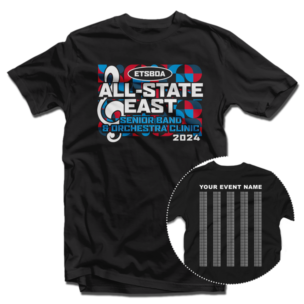 2024 ETSBOA All-State East Senior Clinic T-Shirt