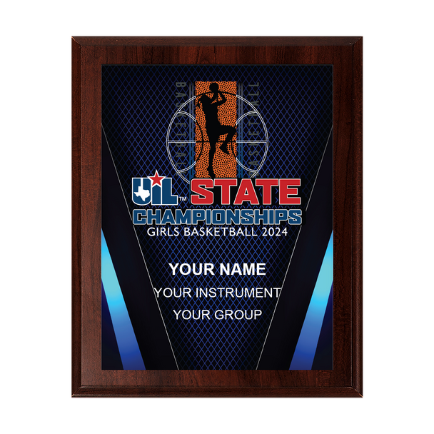 2024 UIL Girls Basketball State Championships 8x10 Plaque