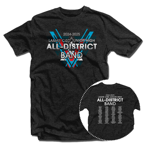 2024-2025 Lamar CISD Junior High All-District Band T-Shirt