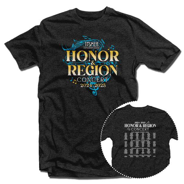 2024-2025 TPSMEA Region & Honor Concert T-Shirt