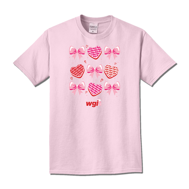 WGI Bows & Hearts Pink T-Shirt
