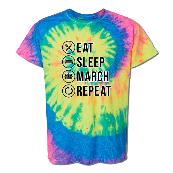 Eat, Sleep, March Tie Dye T-Shirt