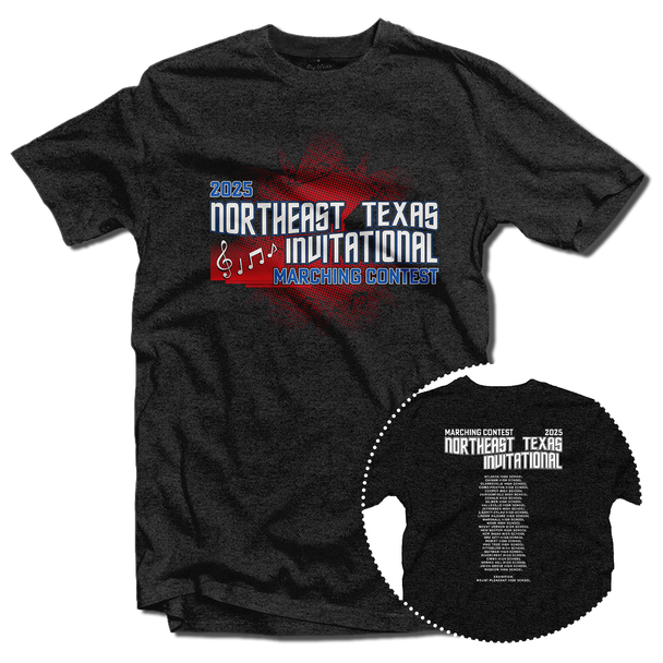2025 Northeast Texas Invitational Marching Contest T-Shirt