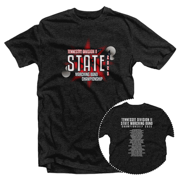 2025 Tennessee Div II State Marching Championship T-Shirt