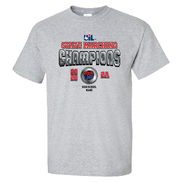 1A - 2025 UIL State Marching Champion T-Shirt