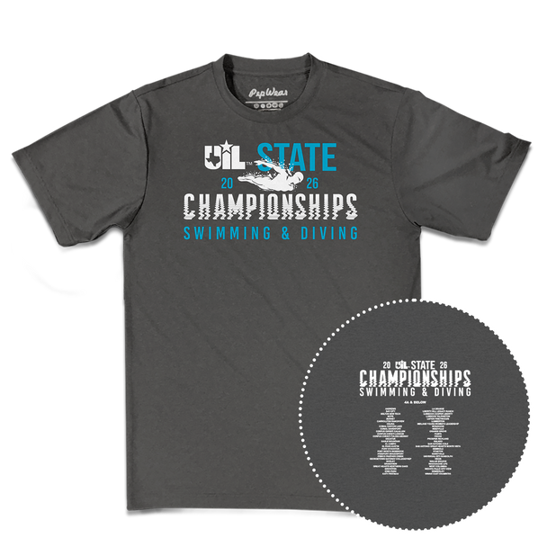 2026 UIL Swimming & Diving State Championships Performance T-Shirt