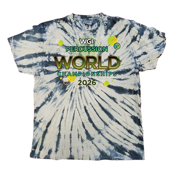 WGI 2026 Percussion World Championships Tie Dye T-Shirt