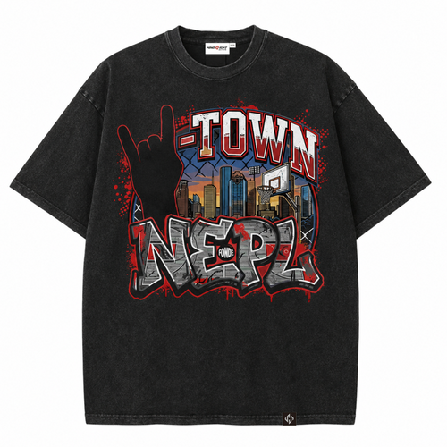 NEPL DANCER HSS ACID WASHED HEAVY TEE