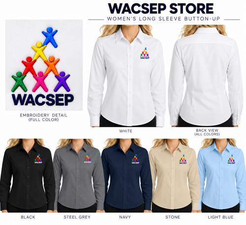 WASCEP BUTTON UP LONG SLEEVE (EMBROIDERY)