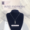 Be Bold. Be Brave. Be Faithful. The Bold and Brave Necklace is a reminder to live courageously with God’s strength. A perfect Christian gift for strong women walking in faith.  Visit site and shop now: let your style reflect your faith!