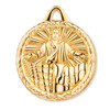 Salvadoran American Coin Pendant in Gold, Back