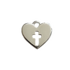 Sterling Silver Christian Heart Necklace