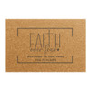 Faith Over Fear Christian Doormat