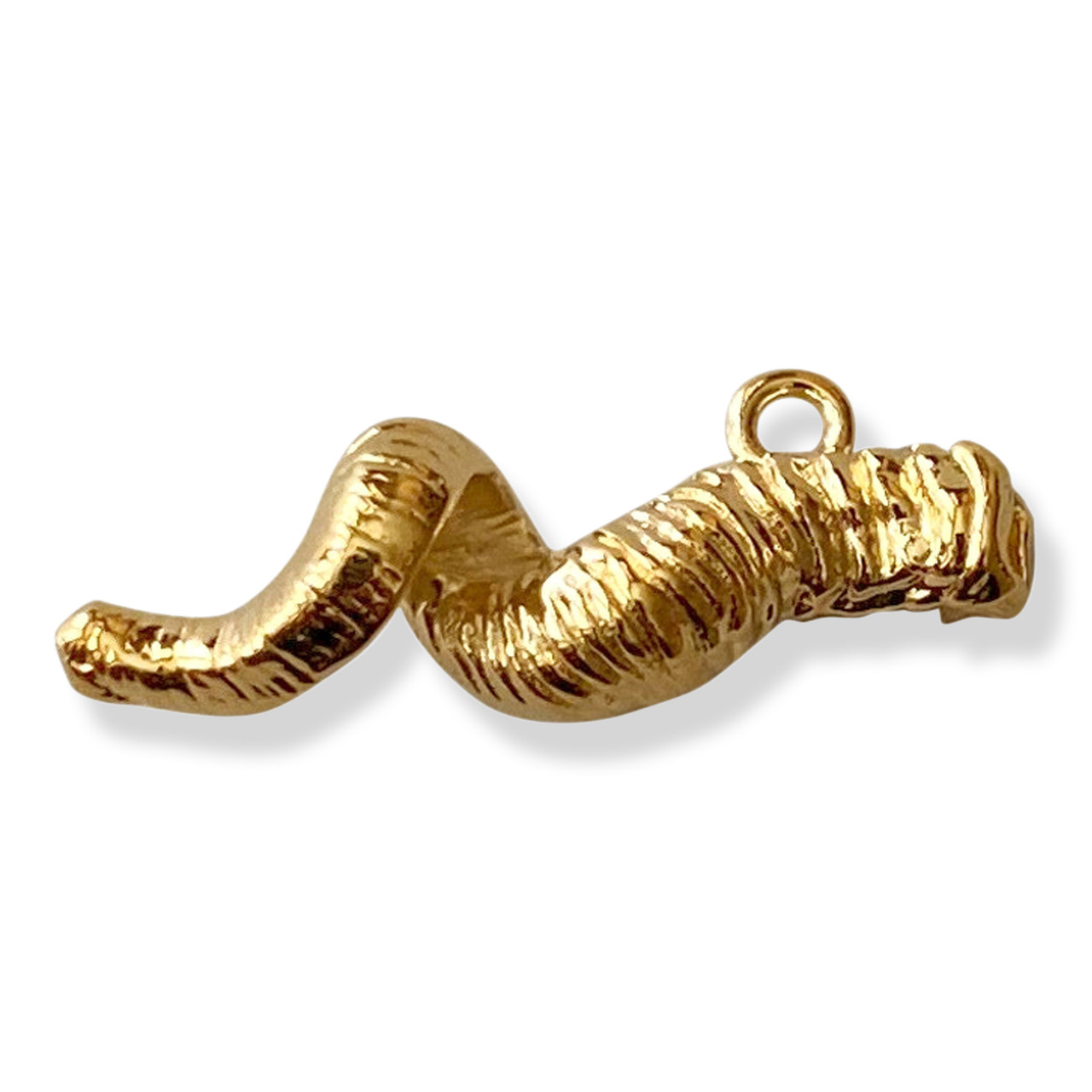 Shofar Necklace in Gold Overlay