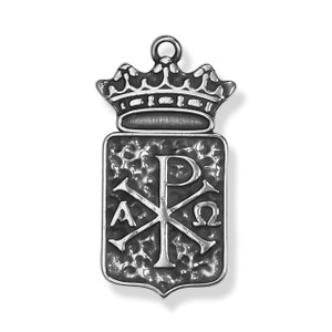 Chi Rho Crowned in Sterling Silver