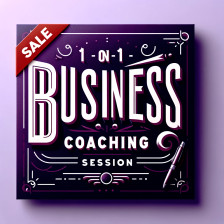 1 Business Coaching Session (1 on 1) 1 Business Coaching Session (1 on 1)
