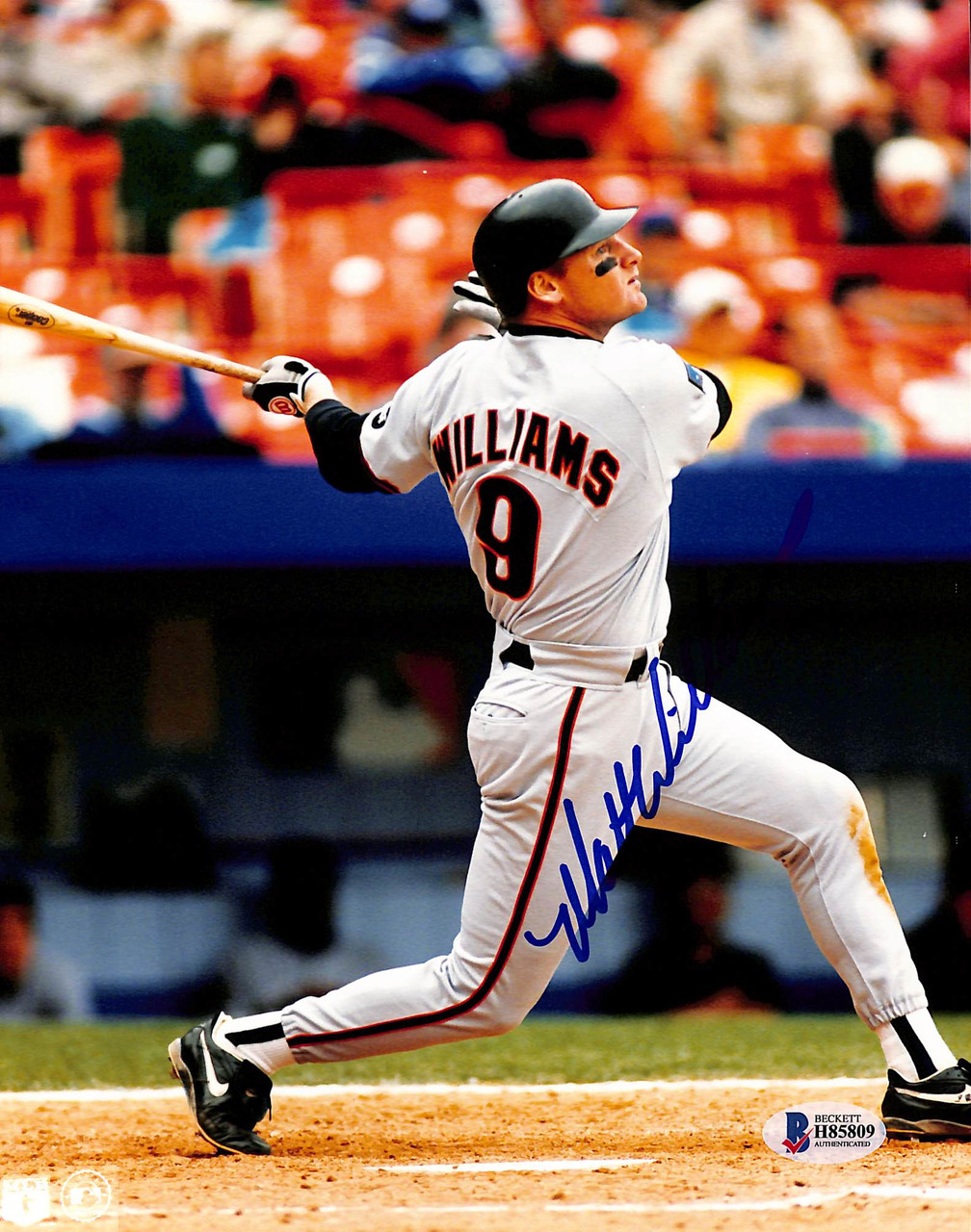 MATT WILLIAMS Signed 8x10 MLB Color Photo w COA San Francisco Giants UNLV  