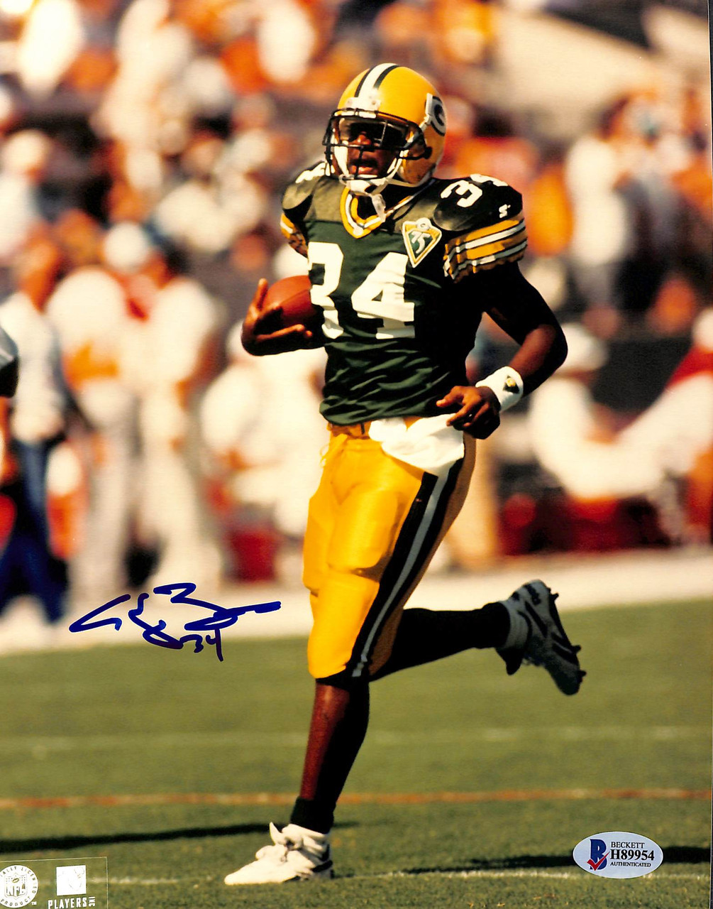 Packers Edgar Bennett Authentic Signed 8x10 Photo Autographed