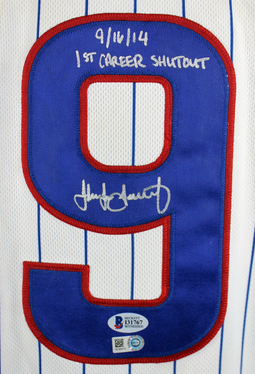 Press Pass Collectibles Cubs Jake Arrieta 9/16/14 1st Career Shutout Game used Jersey MLB & BAS