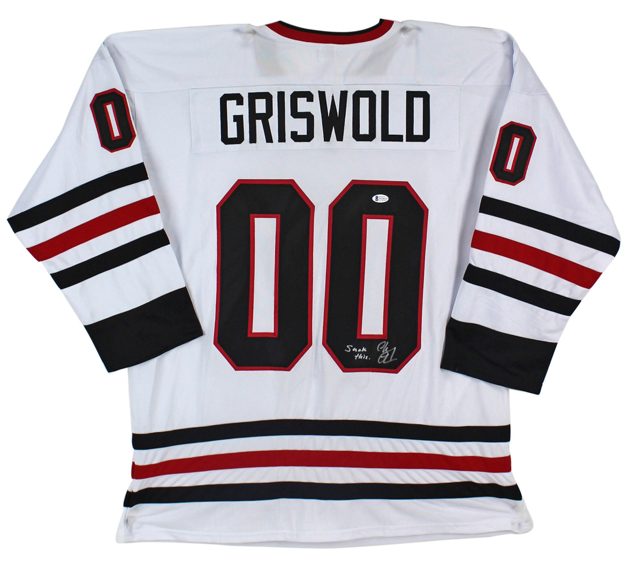Chevy Chase Autographed Signed Framed Griswold Hockey Jersey 