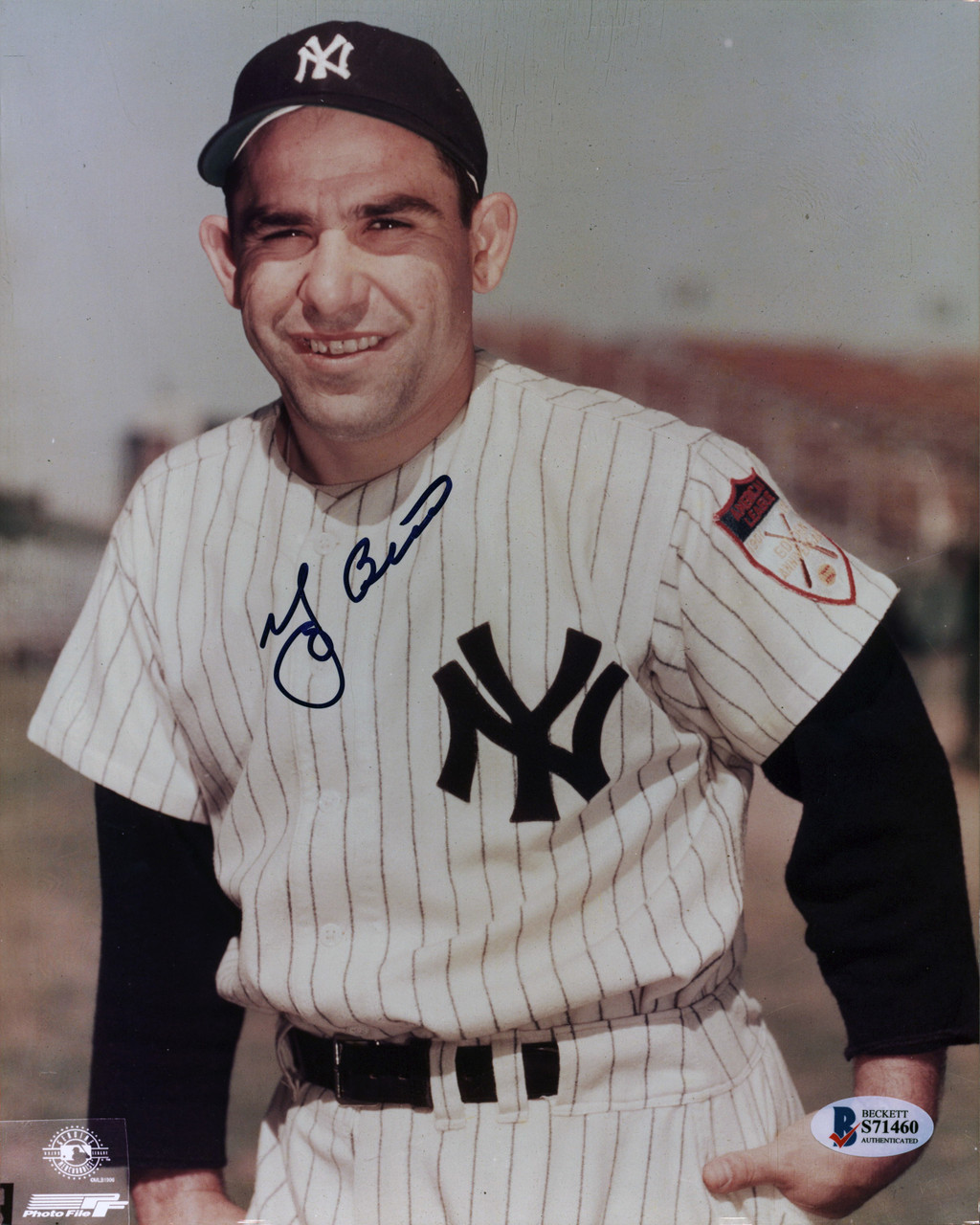 Yogi Berra Signed Card