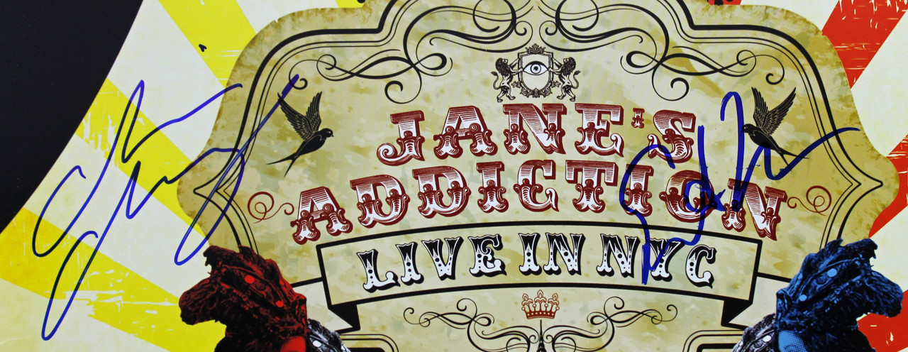 Jane's Addiction -Farrell, Navarro +2 Signed Live In NYC Album