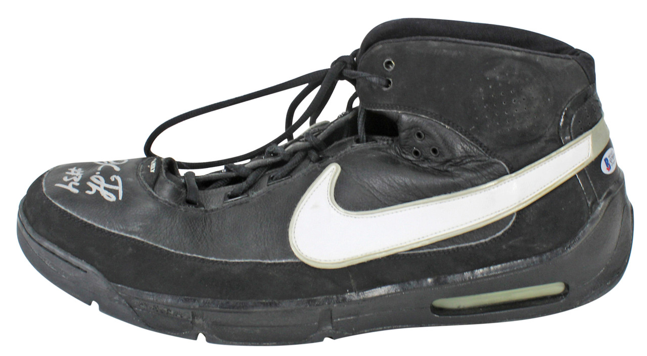 ga zo door spoel caravan Kings Jason Thompson Signed 2008 Game Used Nike Vis Air Sweet TB Shoes BAS