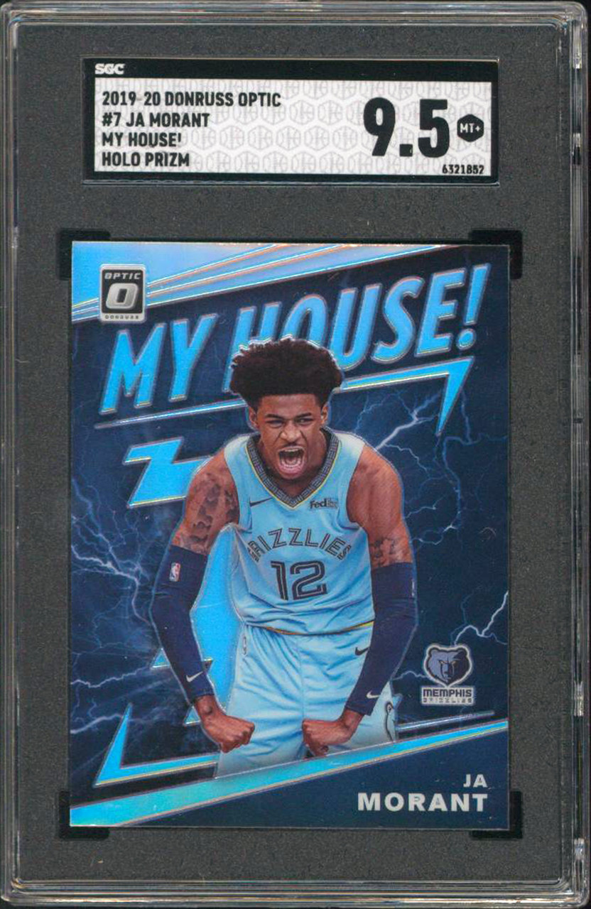 Ja Morant 2019 Donruss Optic #7 My House! Holo Prizm Rookie