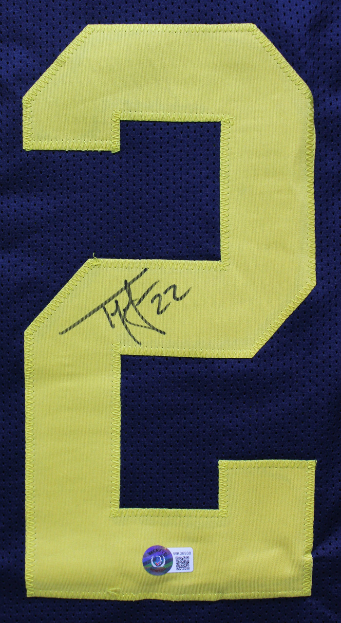 Ty Law Signed Custom Michigan Wolverines Jersey Beckett COA