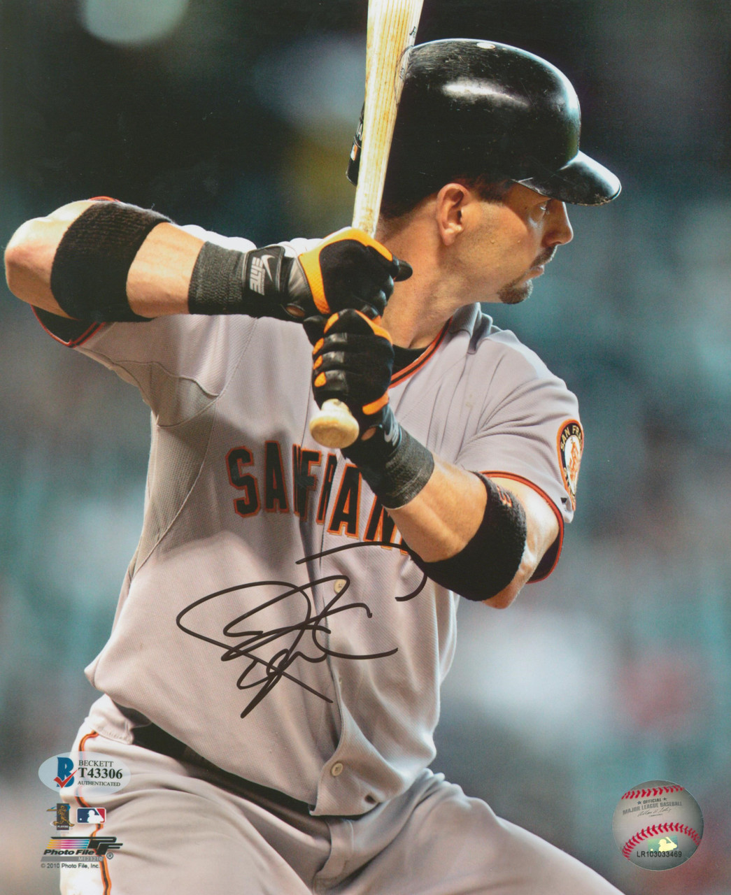 Giants Aaron Rowand Authentic Signed 8x10 Photo Autographed BAS #T43310