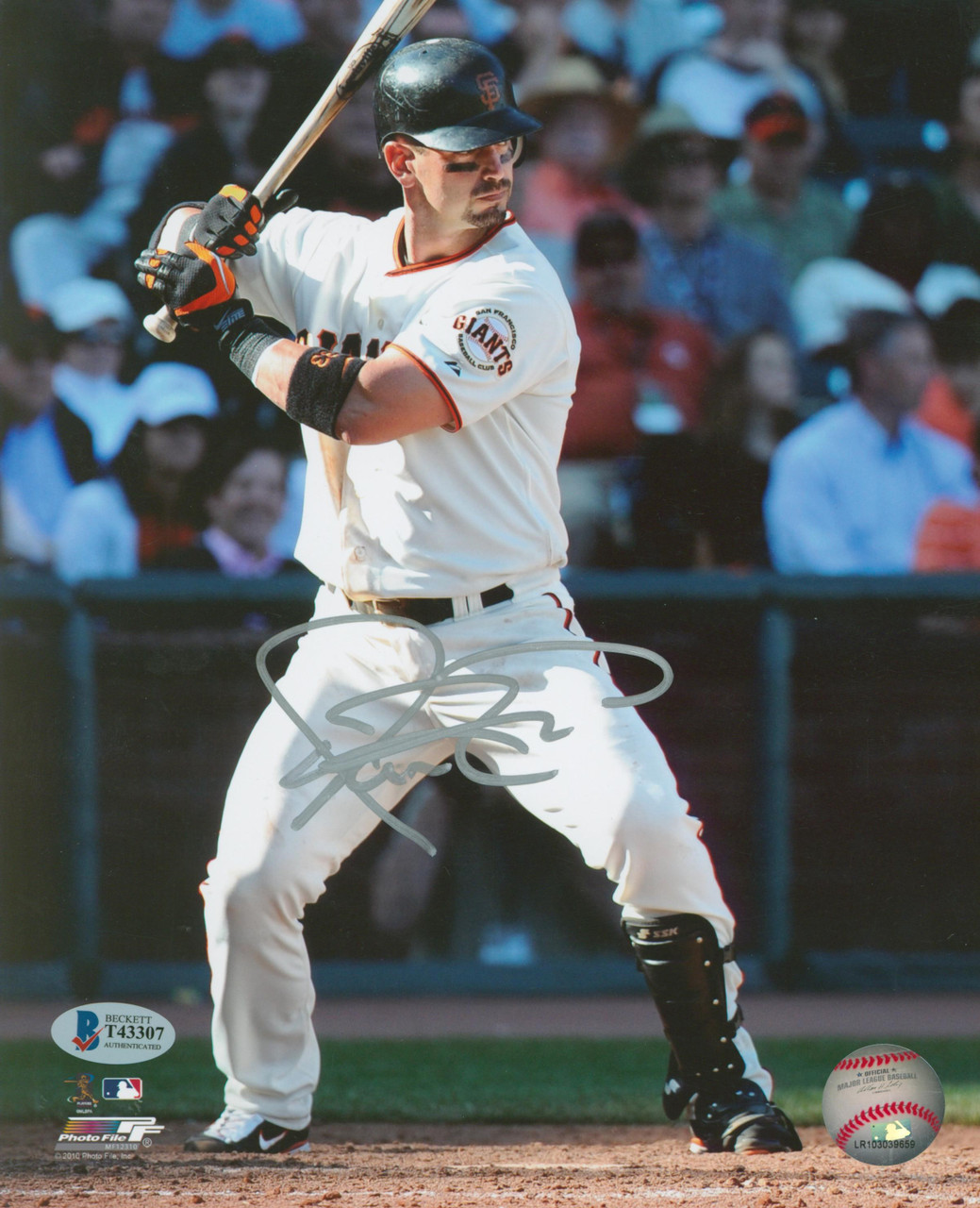 Giants Aaron Rowand Authentic Signed 8x10 Photo Autographed BAS #T43310