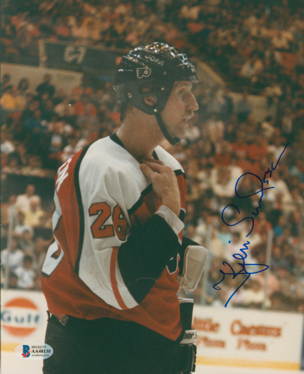Autographed RON HEXTALL 8X10 Philadelphia Flyers Photo