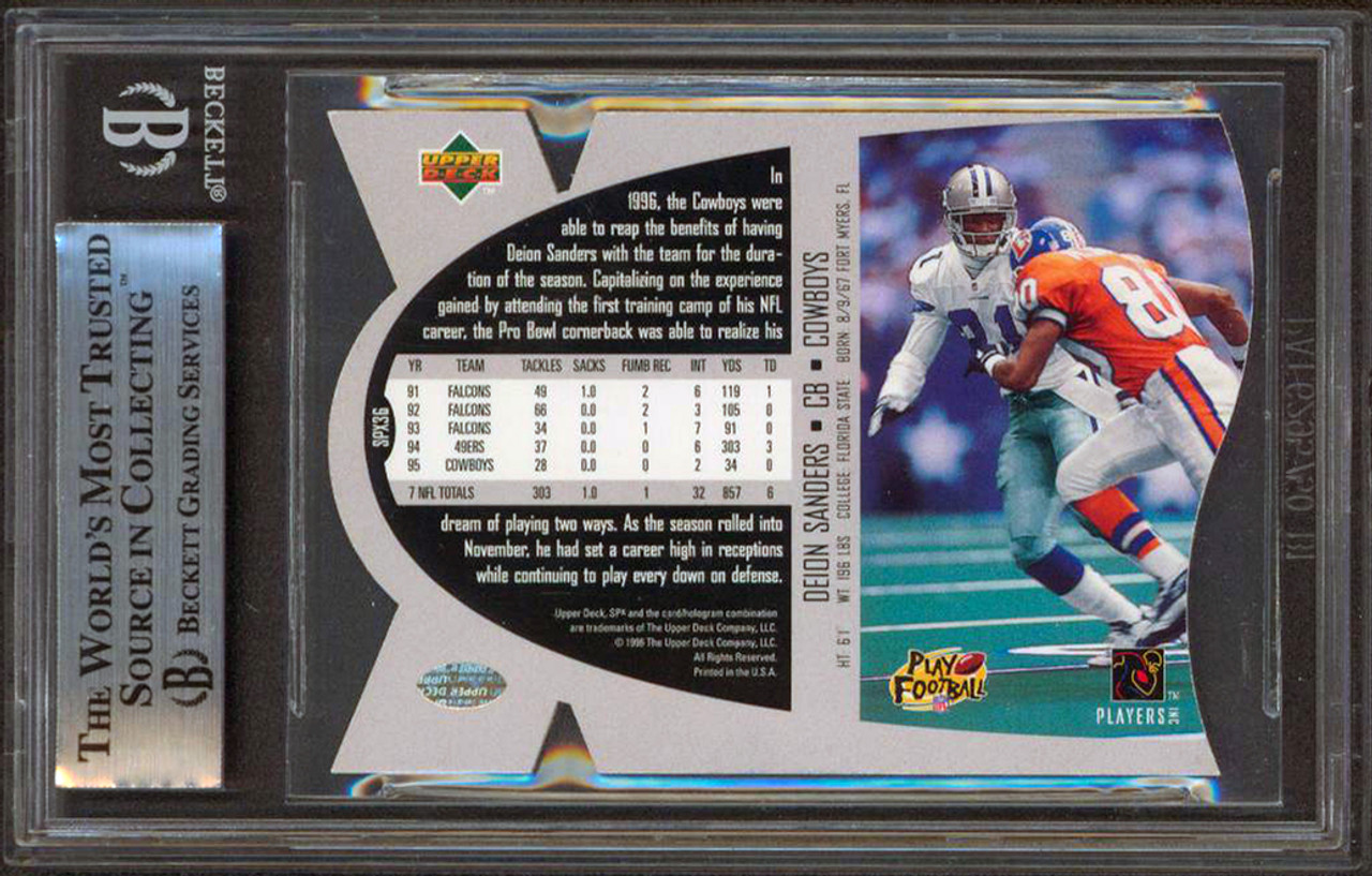  1998 SPx Football Card #13 Deion Sanders