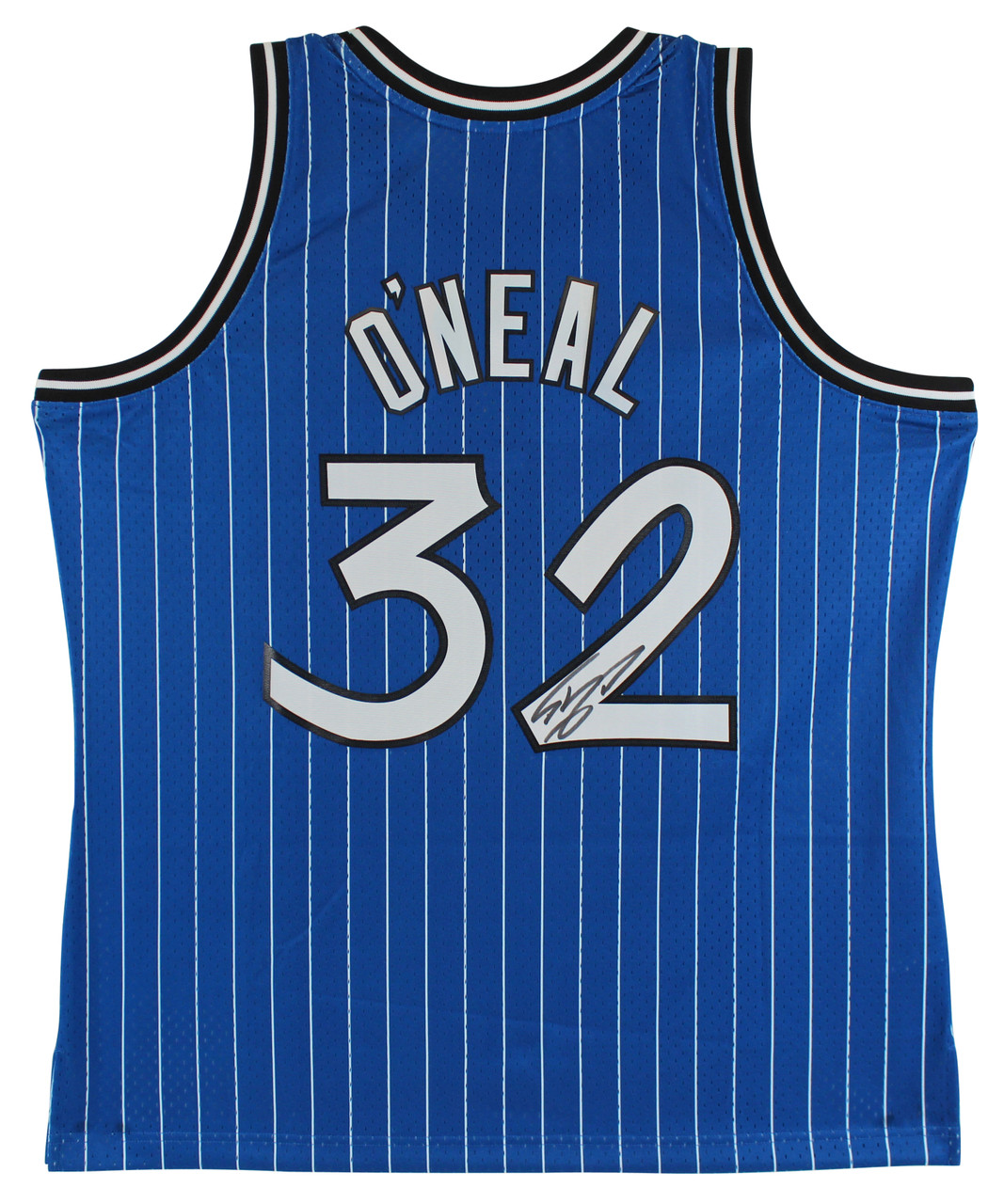 Shaquille O'Neal Autographed Orlando Magic Blue Custom Jersey