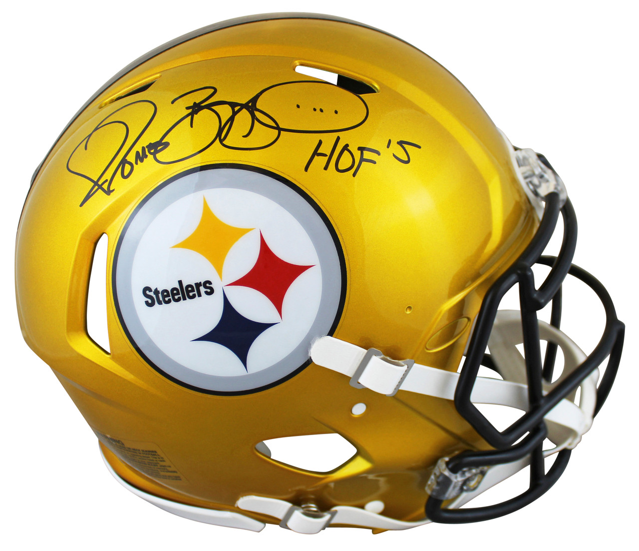 Steelers Jerome Bettis HOF 15 Signed Flash Full Size Speed Proline Helmet  BAS