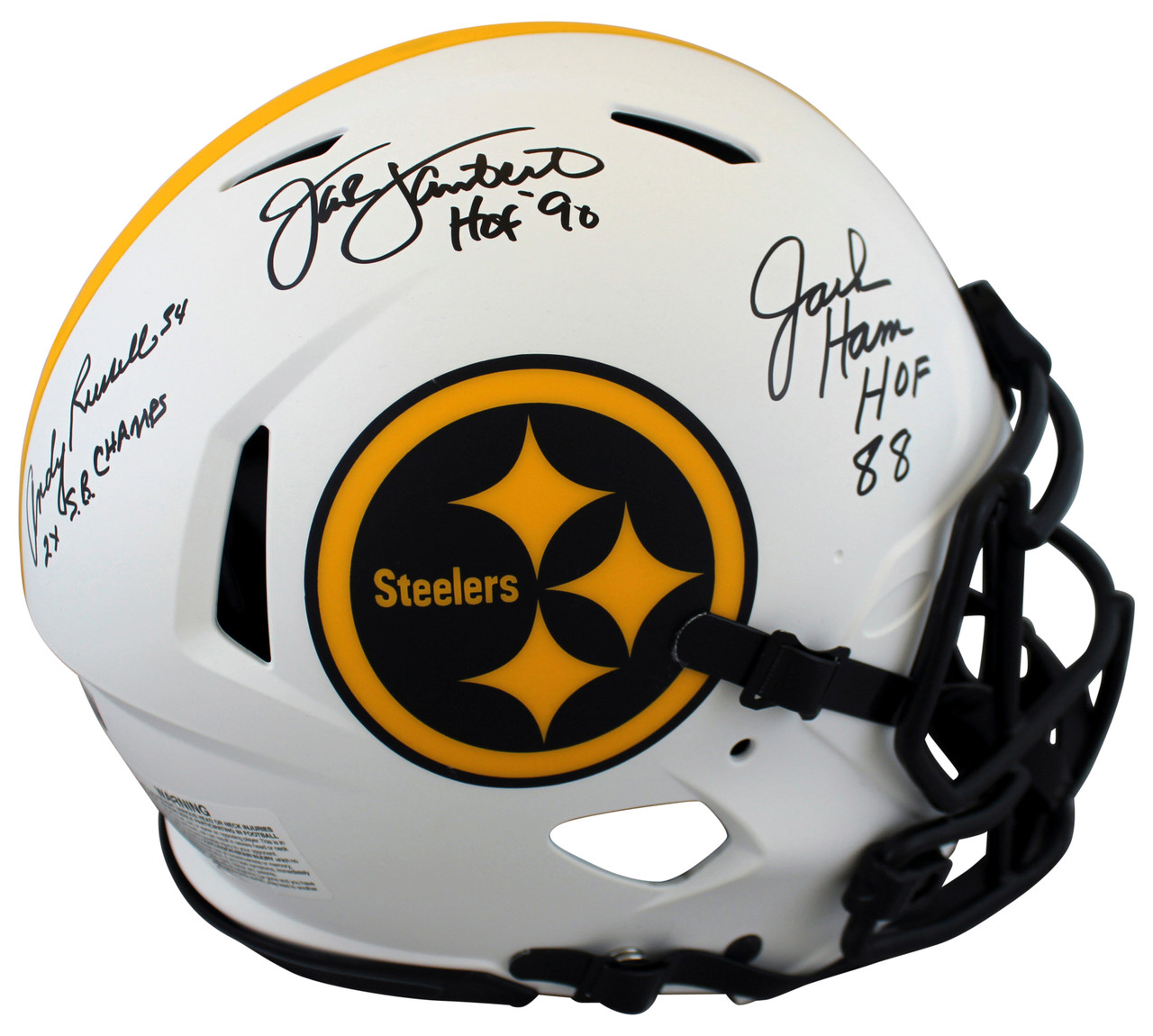 T.J. Watt Autographed Pittsburgh Steelers Riddell Speed Flash Authentic  Helmet Beckett Witnessed