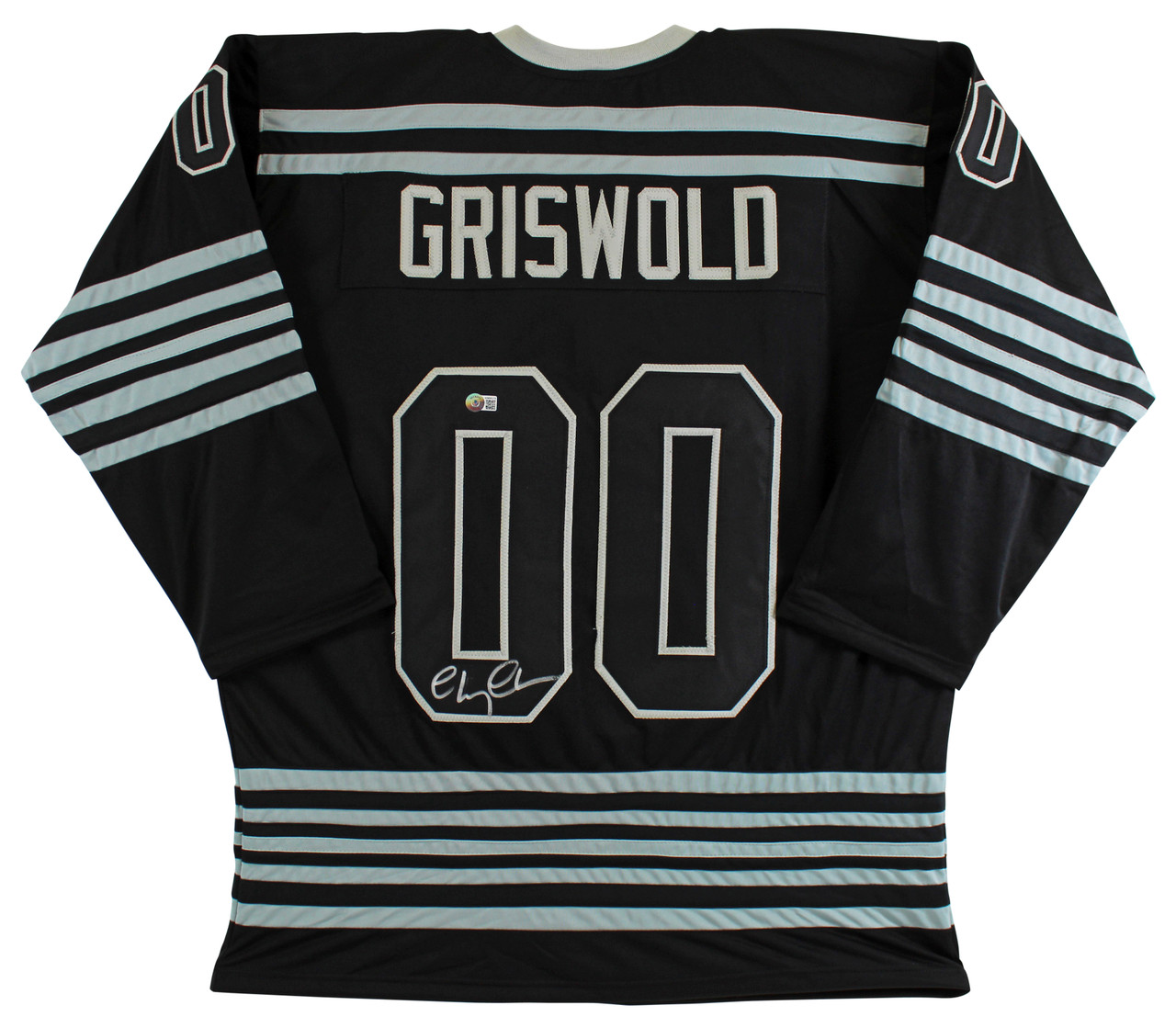 Chevy Chase Autographed National Lampoon's Christmas Vacation Clark  Griswold Hockey Jersey