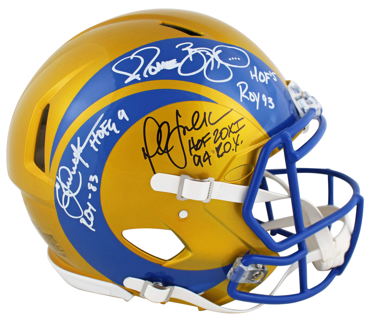 Eric Dickerson White Los Angeles Rams Autographed Mitchell & Ness