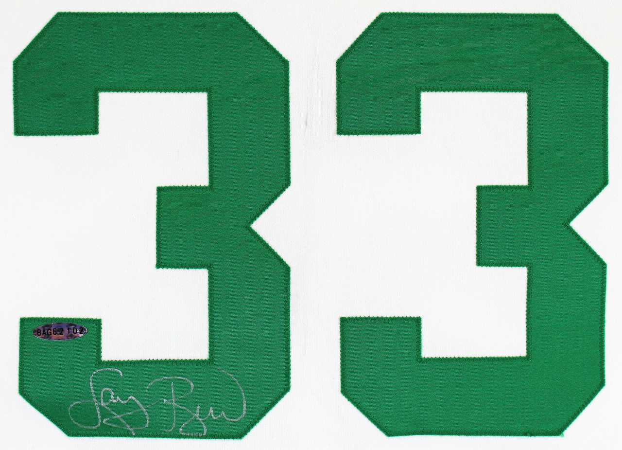 Larry Bird Boston Celtics Autographed Mitchell & Ness White 1985