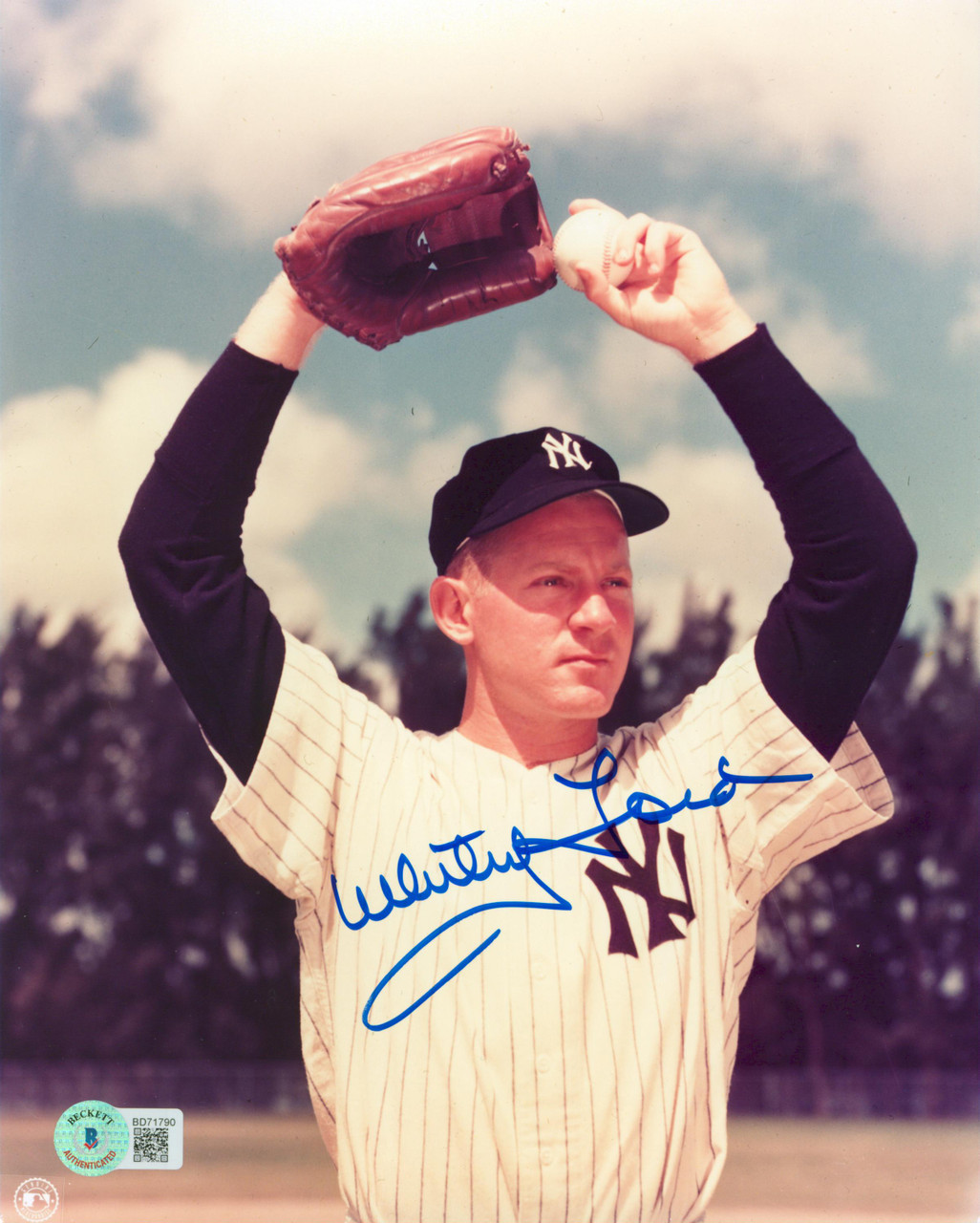 Yankees Whitey Ford Authentic Signed 8x10 Photo Autographed