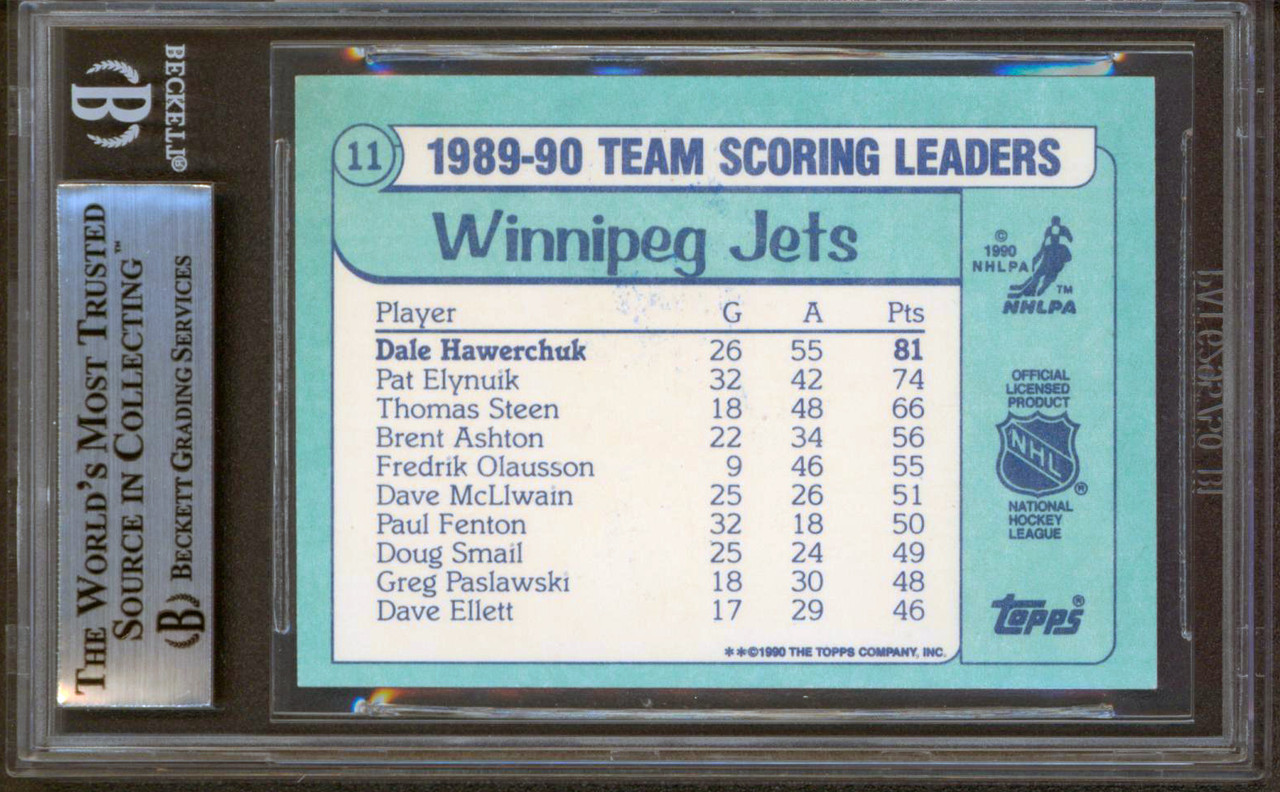 Dale Hawerchuk Winnipeg Jets Signed number frame