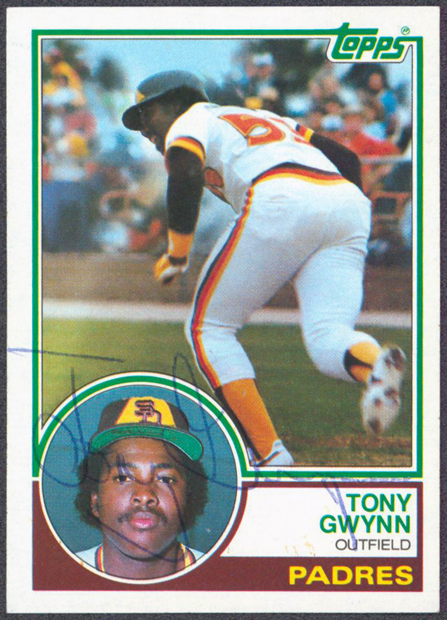 Tony Gwynn Autographed 1983 Topps Rookie Card #482 San Diego