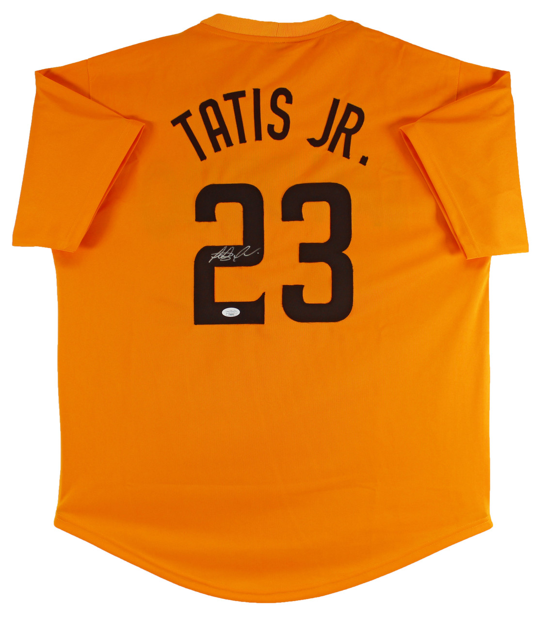 Press Pass Collectibles Fernando Tatis Jr. Authentic Signed Yellow Pro Style Jersey Autographed JSA