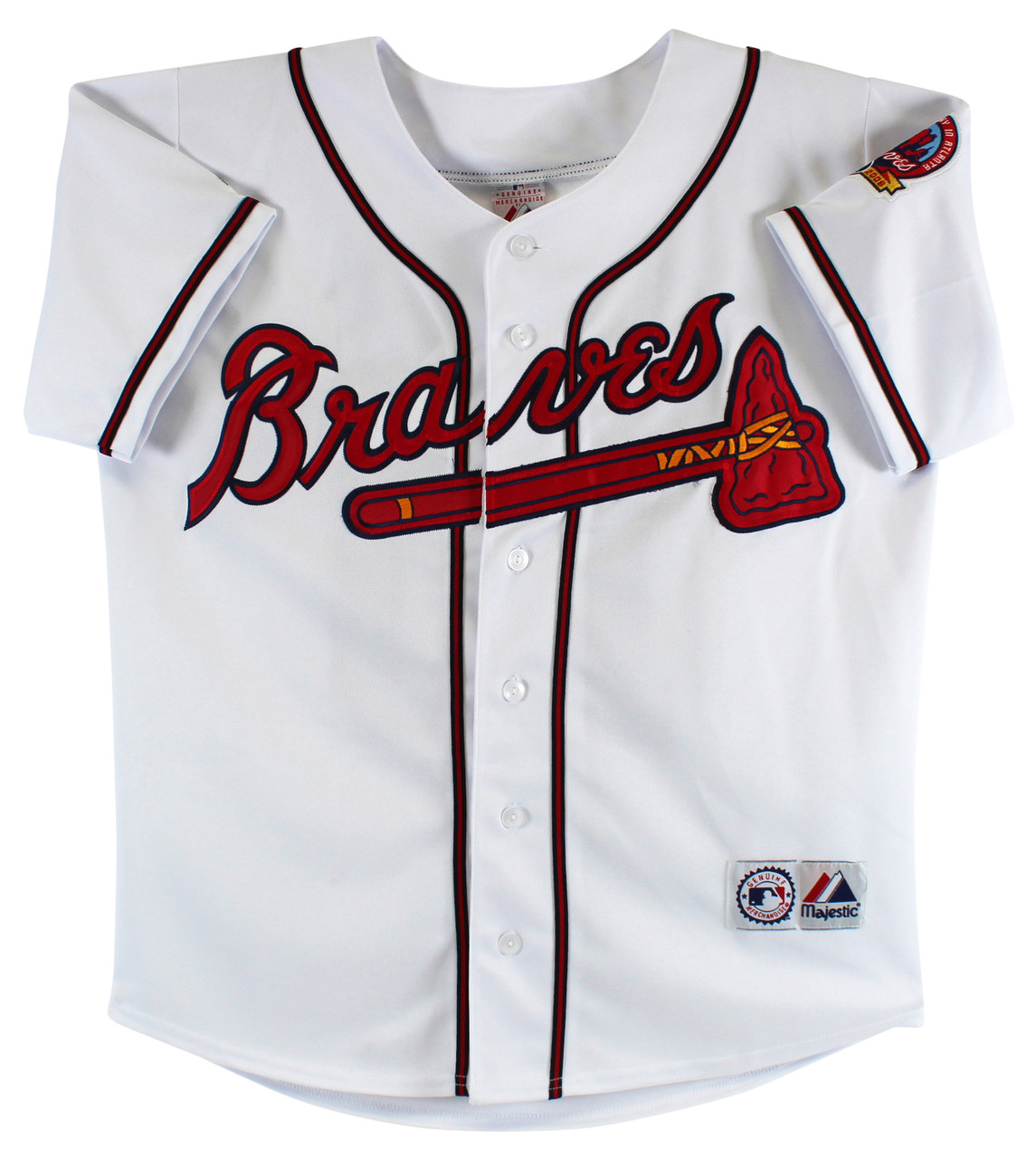 Press Pass Collectibles Freddie Freeman Authentic Signed White Pro Style Jersey Autographed JSA