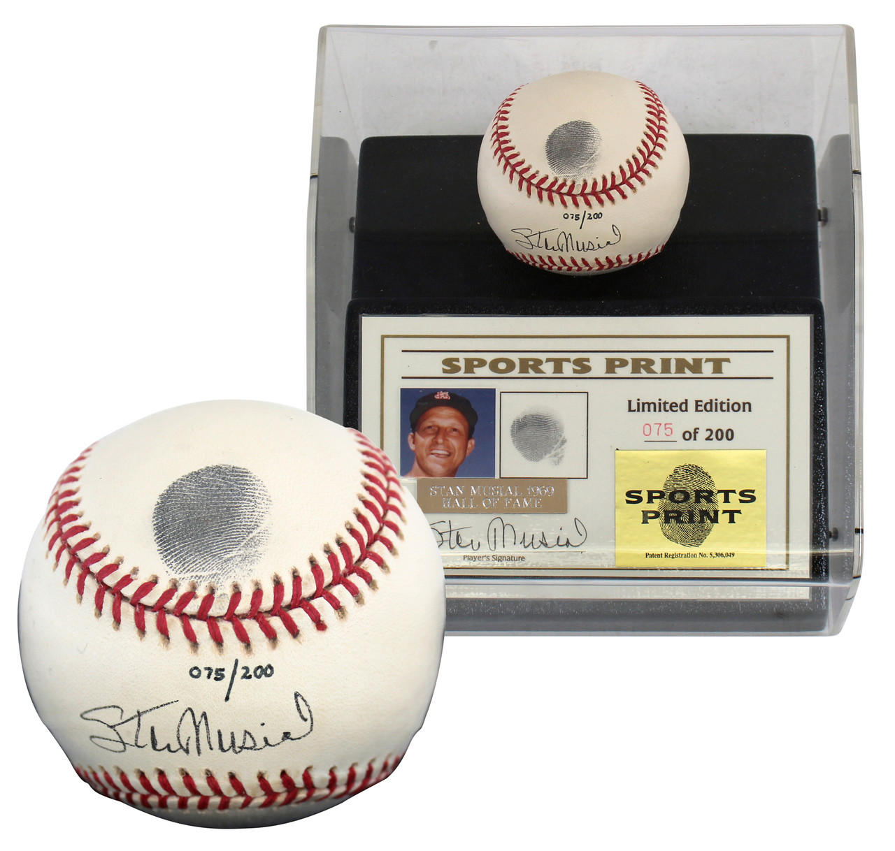 Stan Musial Autograph / Signed Baseball St. Louis Cardinal HOF 69