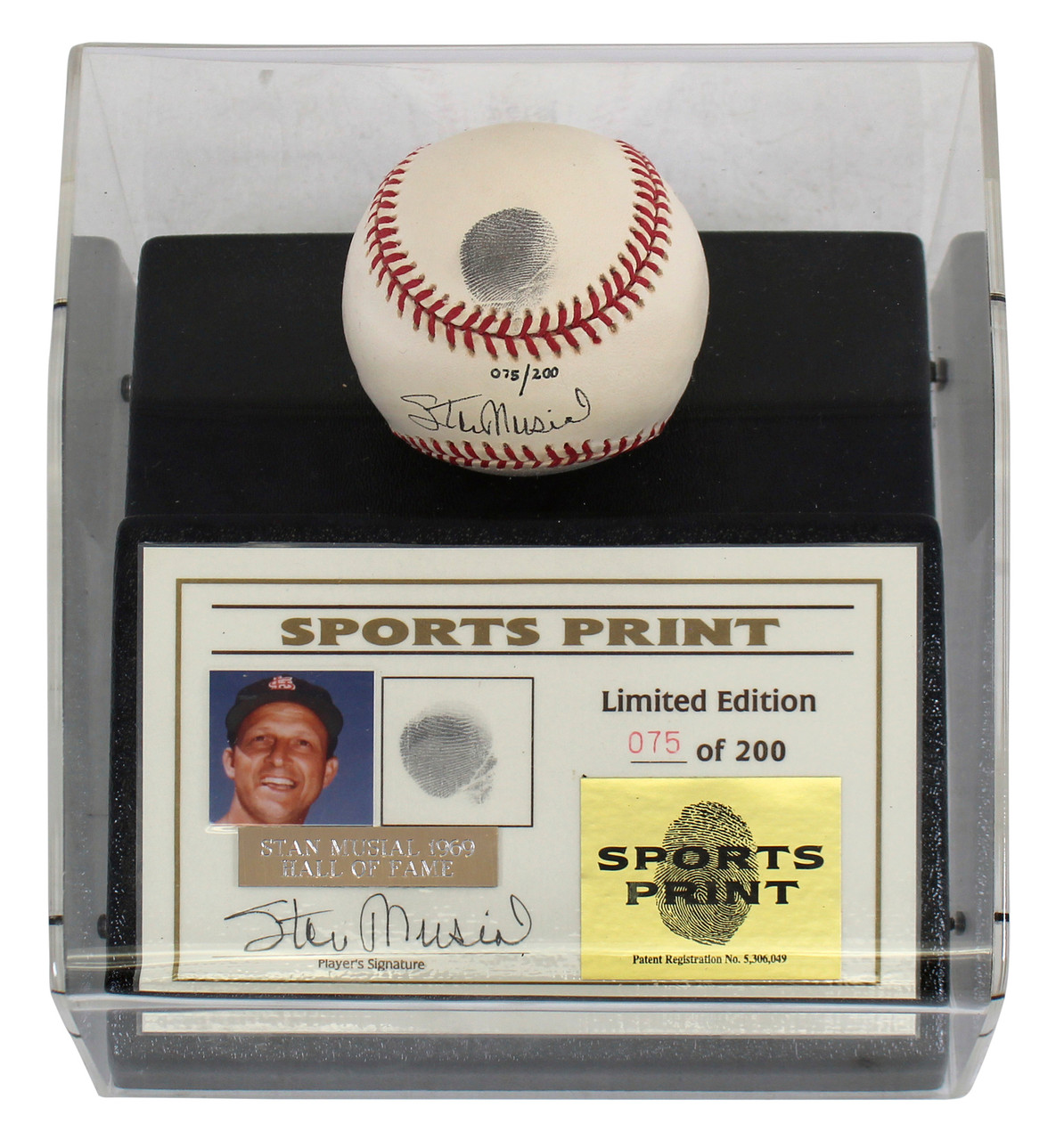 Stan Musial Autographed St. Louis Cardinals (White #6) Deluxe Framed J –  Palm Beach Autographs LLC